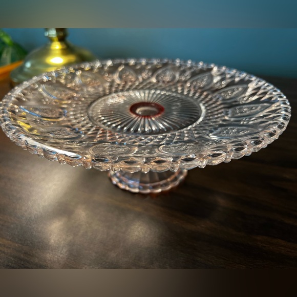 Vintage Delicate Pink Tiered Cake Plate - Picture 5 of 6